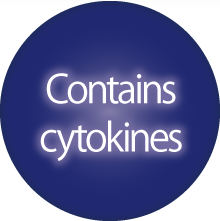 Contains cytokines